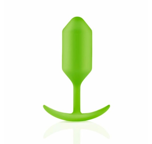 Plug analny - B-Vibe Snug Plug 3 Lime